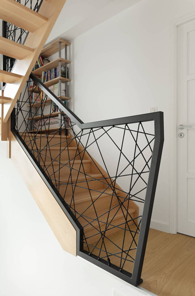 Garde corps escalier rénovation de maison, par Amélie Beaumont, Architecte d'intérieur à Nantes et Pays de Loire 44